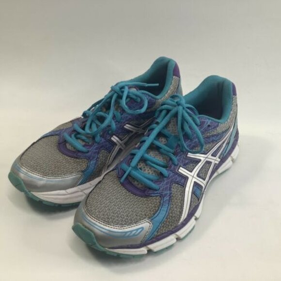 ASICS womens size 9.5 gel-Excite‎ 2 running shoe T473N aqua gray purple - Picture 4 of 9